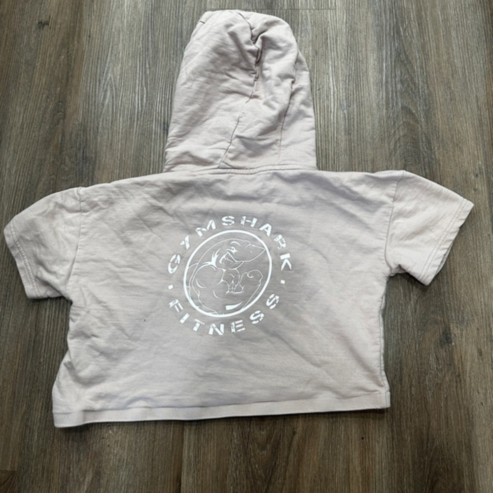 Gymshark Light Pink Cropped Hoodie